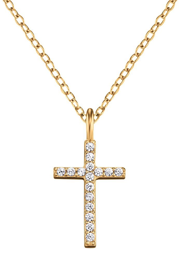 Engelsrufer Kette mit Anhänger Kreuz, mit Zirkonia (synth) günstig online kaufen
