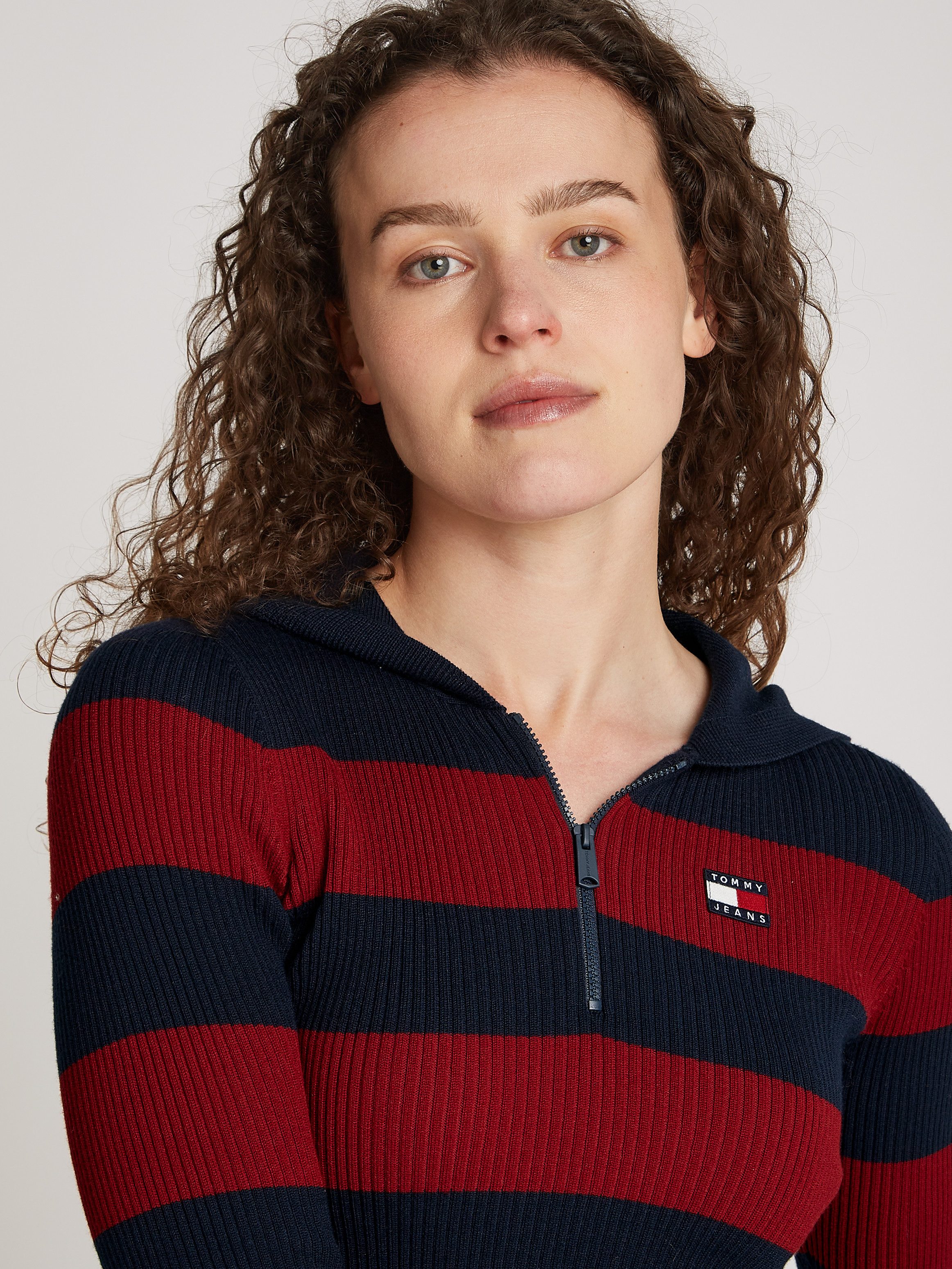 Tommy Jeans Kapuzenpullover TJW STRIPE 1/4 günstig online kaufen