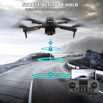 Huanchenda Kinder/Erwachsene GPS Anfänger faltbare RC Quadcopter Drohne (4K, mit 60 Mins Flugzeit, Bürstenloser Motor, Automatische Rückkehr/folgen)