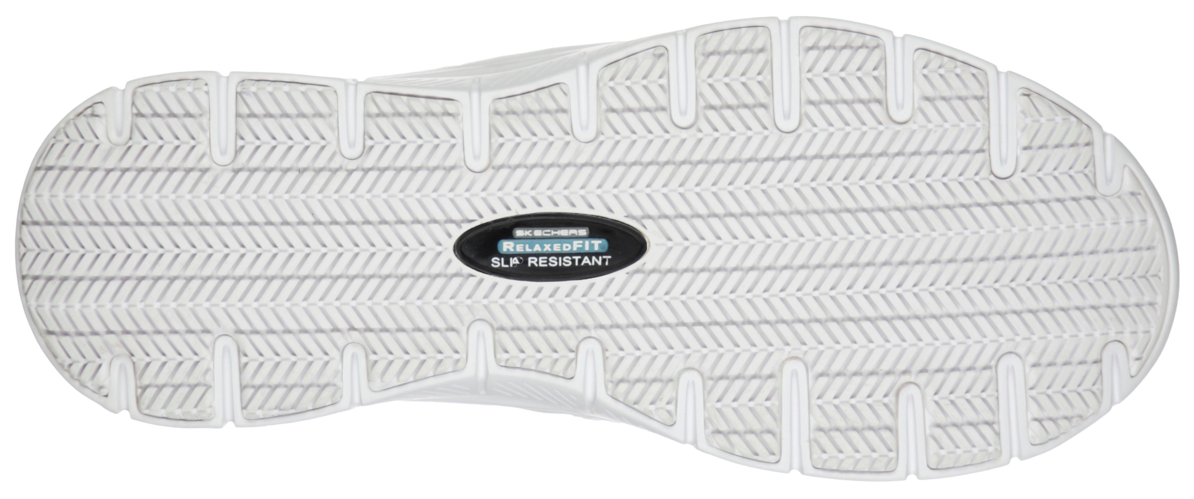 Skechers FLEX ADVANTAGE SR Berufsschuh Slipper für Gastronomie, Pflege, Krankenhaus mit Stretcheinsatz