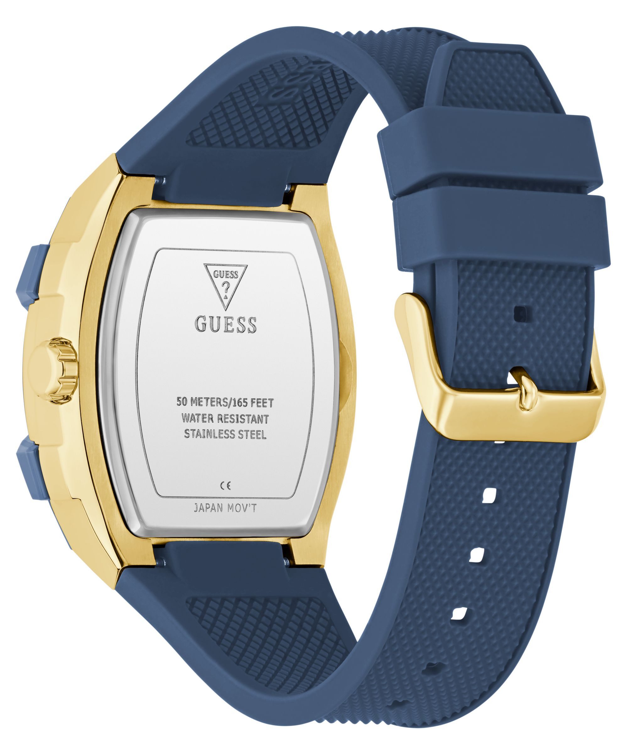 Guess Multifunktionsuhr PHOENIX GW0956G5, Quarzuhr, Armbanduhr, Herrenuhr, Silikonarmband, analog, Wochentag