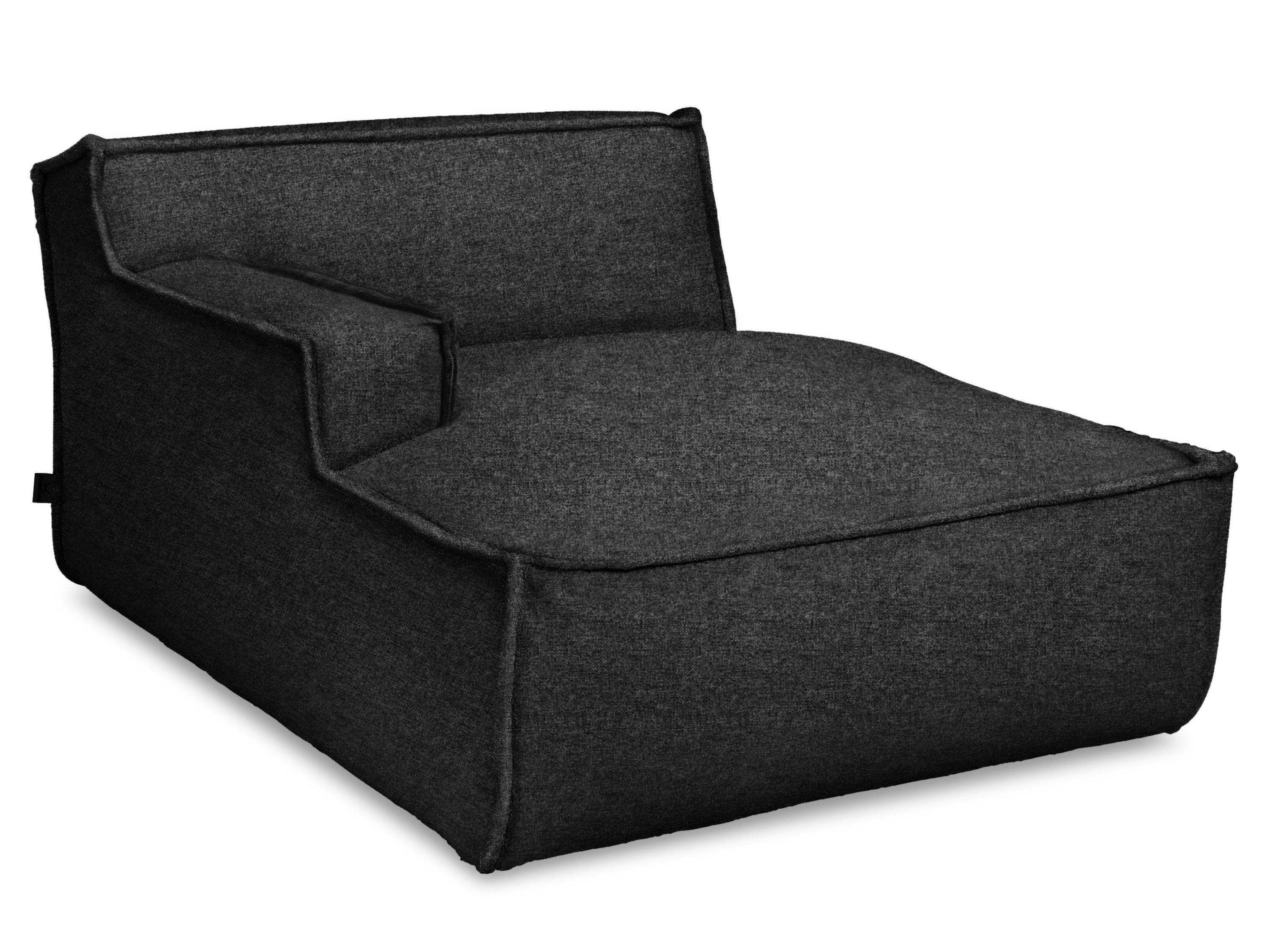 SANSIBAR Living Loungesessel Longchair, Longchair SANSIBAR RANTUM (BHT 120x79x160 cm) BHT 120x79x160 cm anthrazit 22