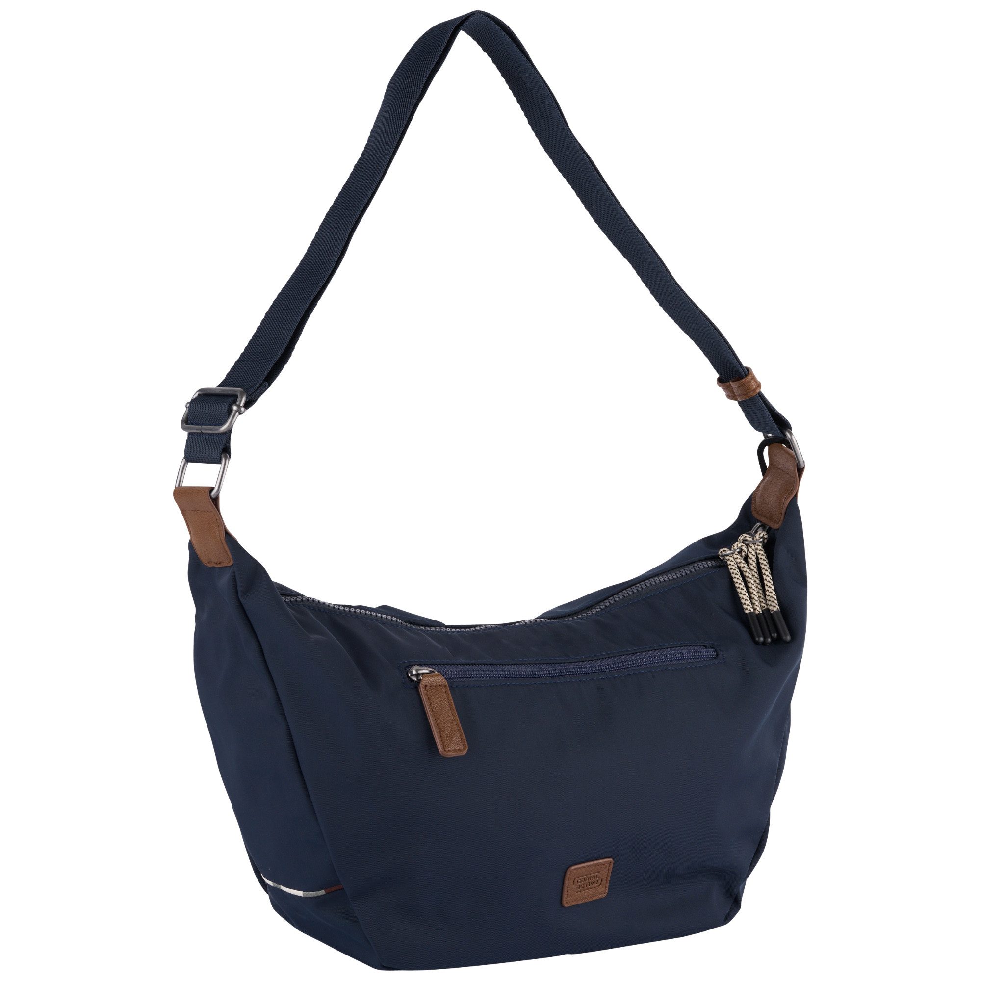 camel active Hobo Aurum (Set, 2-tlg., abnehmbare Anhänger), aus recyceltem Polyester in Nylonstruktur, leicht & mit feinen Details