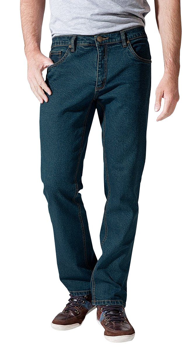 Stooker Men Straight-Jeans ROUNDER FALCO STRETCH HOSE JEANS Black Blue HERREN
