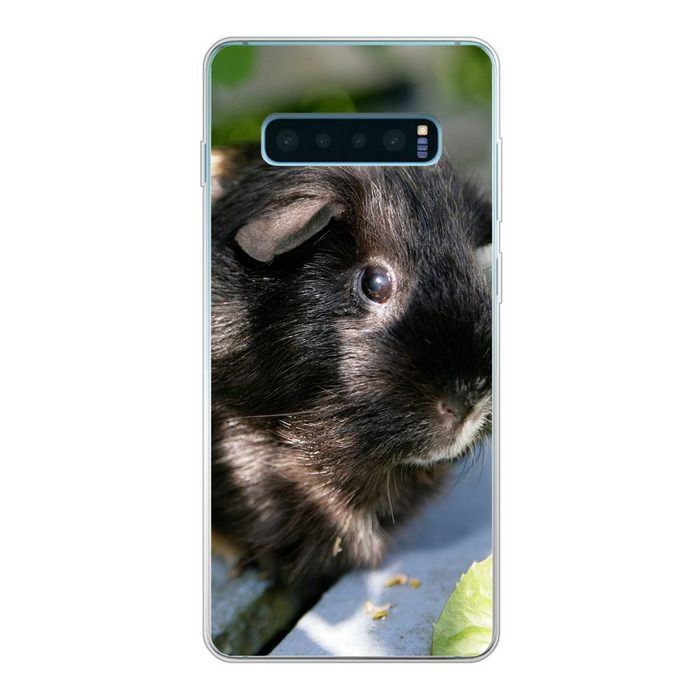 MuchoWow Handyhülle Meerschweinchen im Garten Phone Case Handyhülle Samsung Galaxy S10 Lite Silikon Schutzhülle