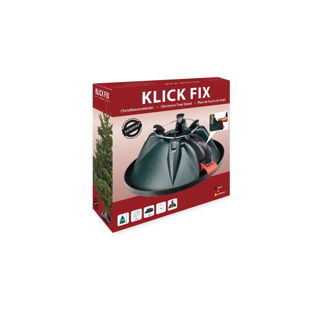 Krinner Christbaumständer Niko Christbaumständer Klick Fix dunkelgrün Stamm
