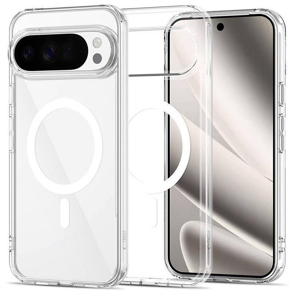 TECH PROTECT Hybrid Handyhülle Schutzhülle Magnethülle, Spar-Set, 1-tlg., 1, 1 mm Rand schützend, MagSafe, transparent, TPU & PC, Kameraschutz