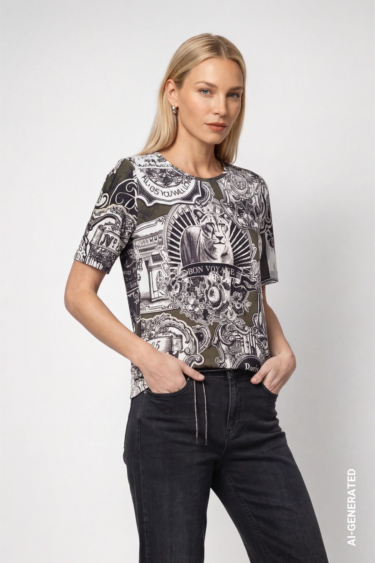 Monari Kurzarmshirt