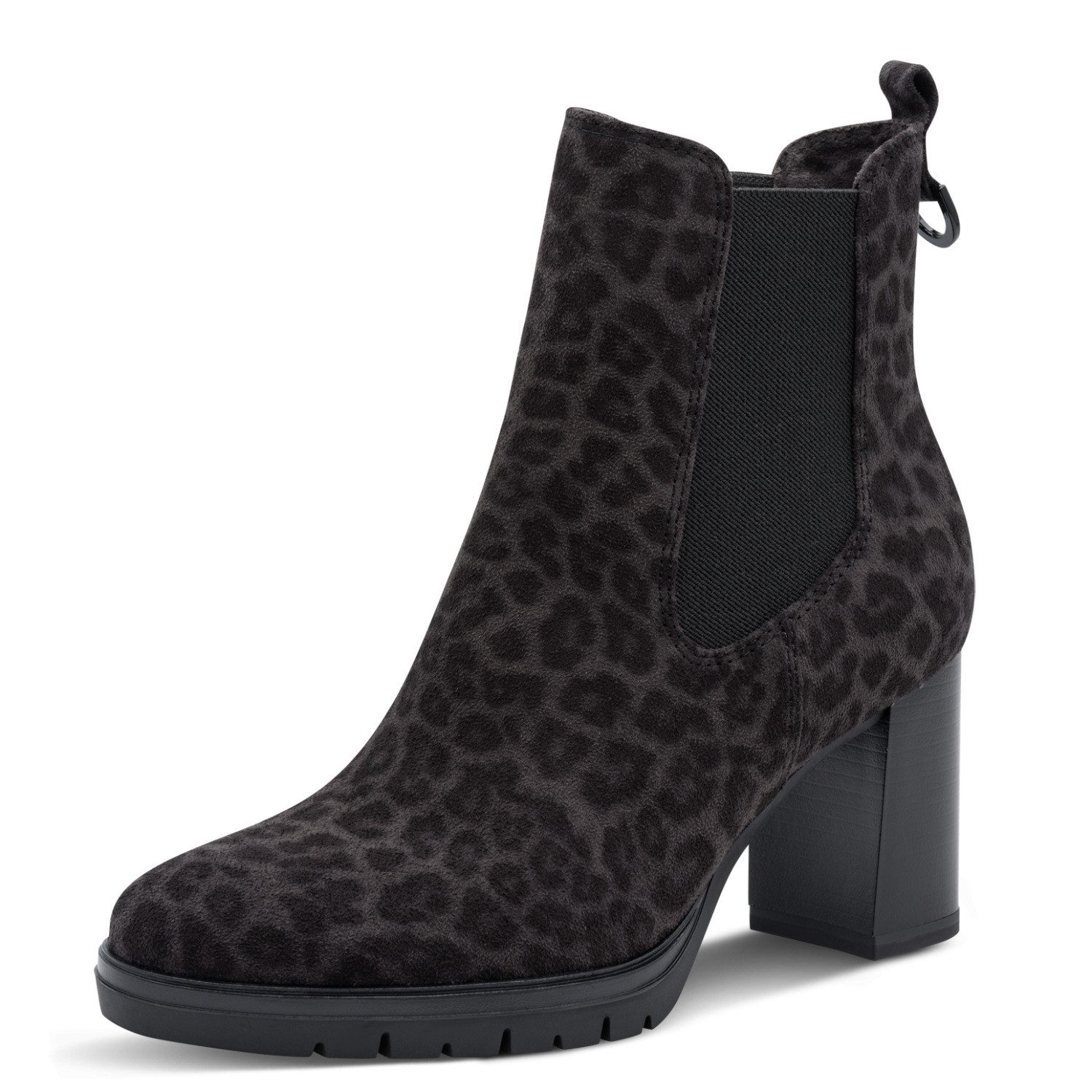 Tamaris Chelseaboots Blockabsatz, Stiefelette im angesagten Leo-Look