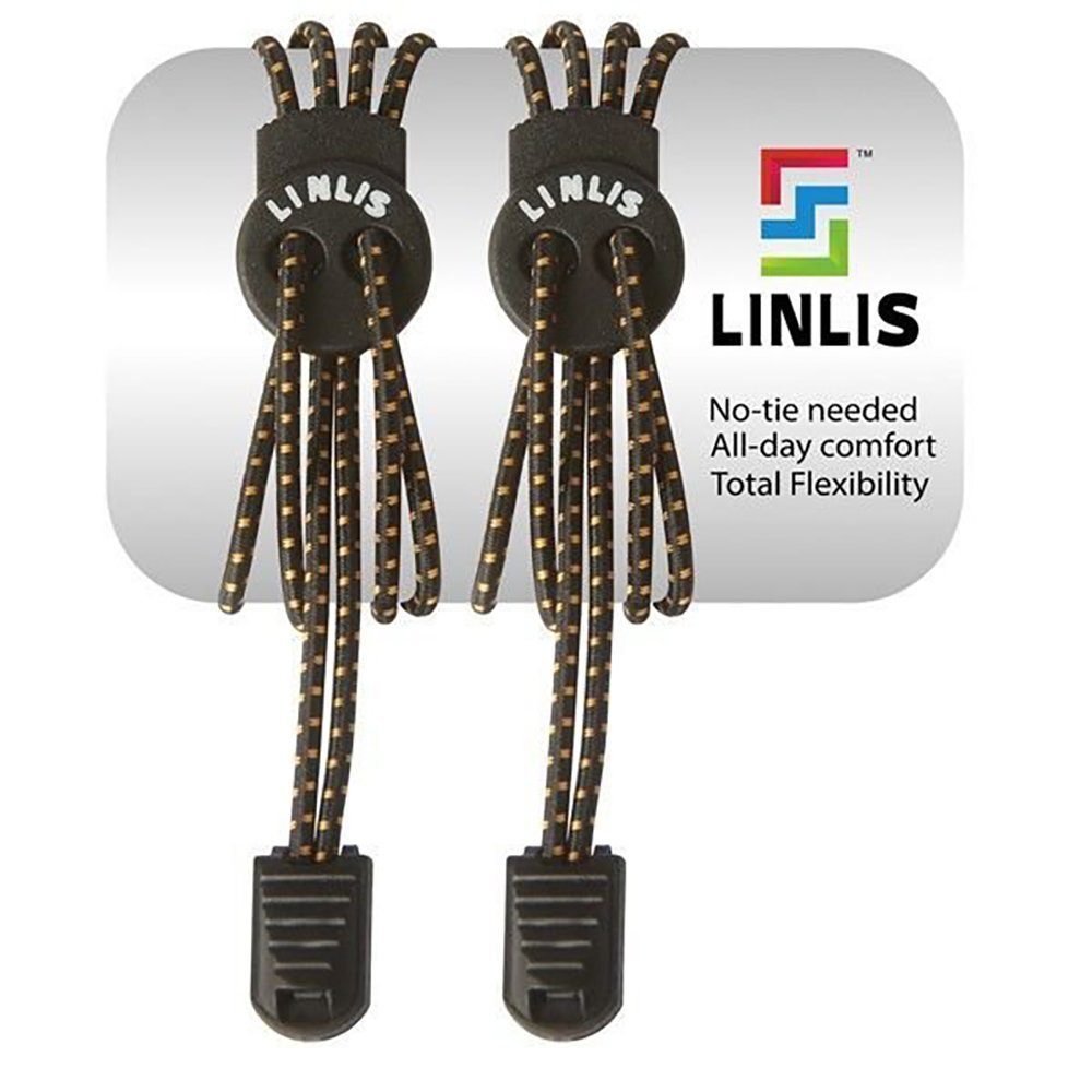 LINLIS Schnürsenkel Elastische Schnürsenkel ohne zu schnüren LINLIS Stretch FIT Komfort mit 27 prächtige Farben, Wasserresistenz, Strapazierfähigkeit, Anwenderfreundlichkeit Schwarz-4