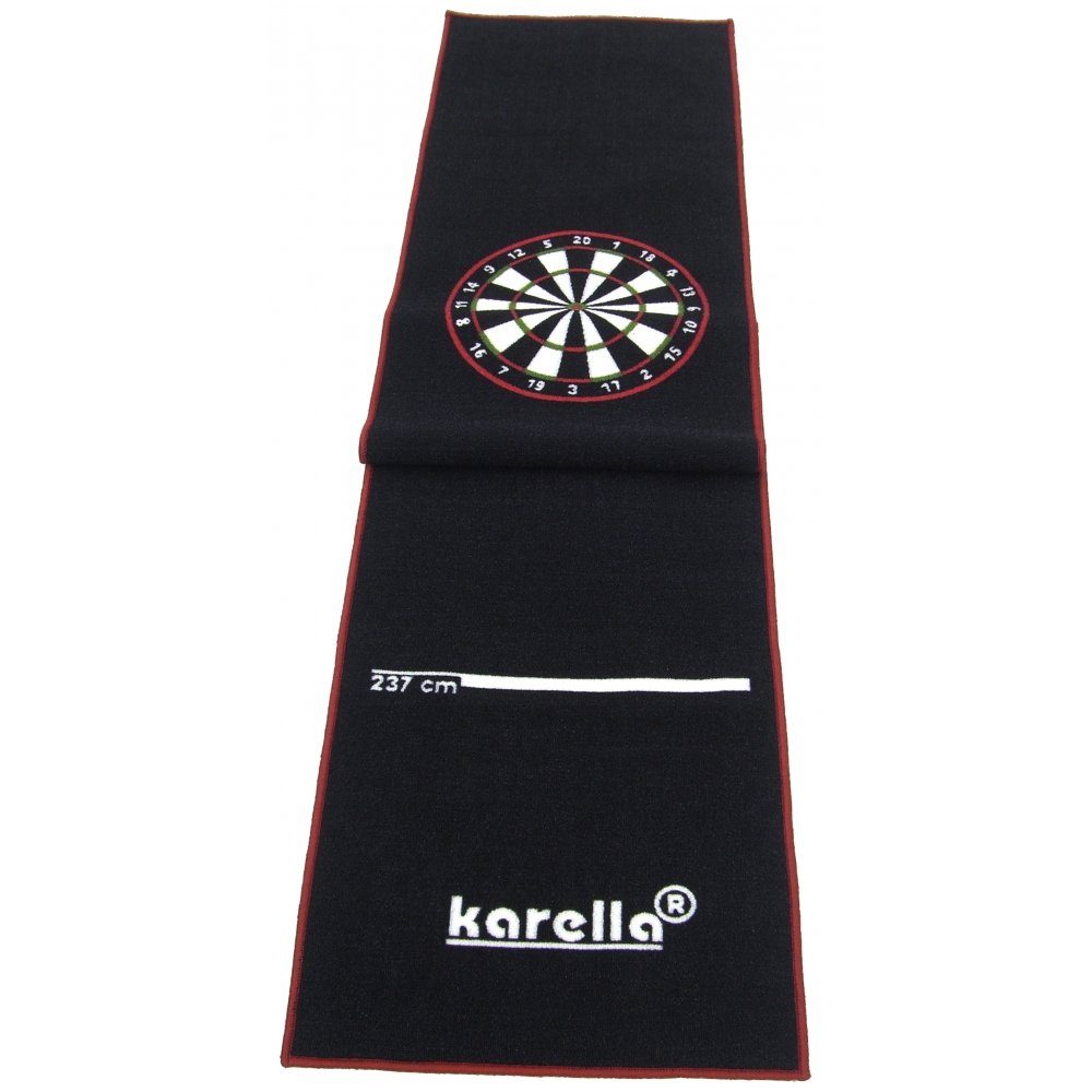 Veloursteppich Dartmatte Velour 290 x 60 cm für Soft und Steeldart, Karella