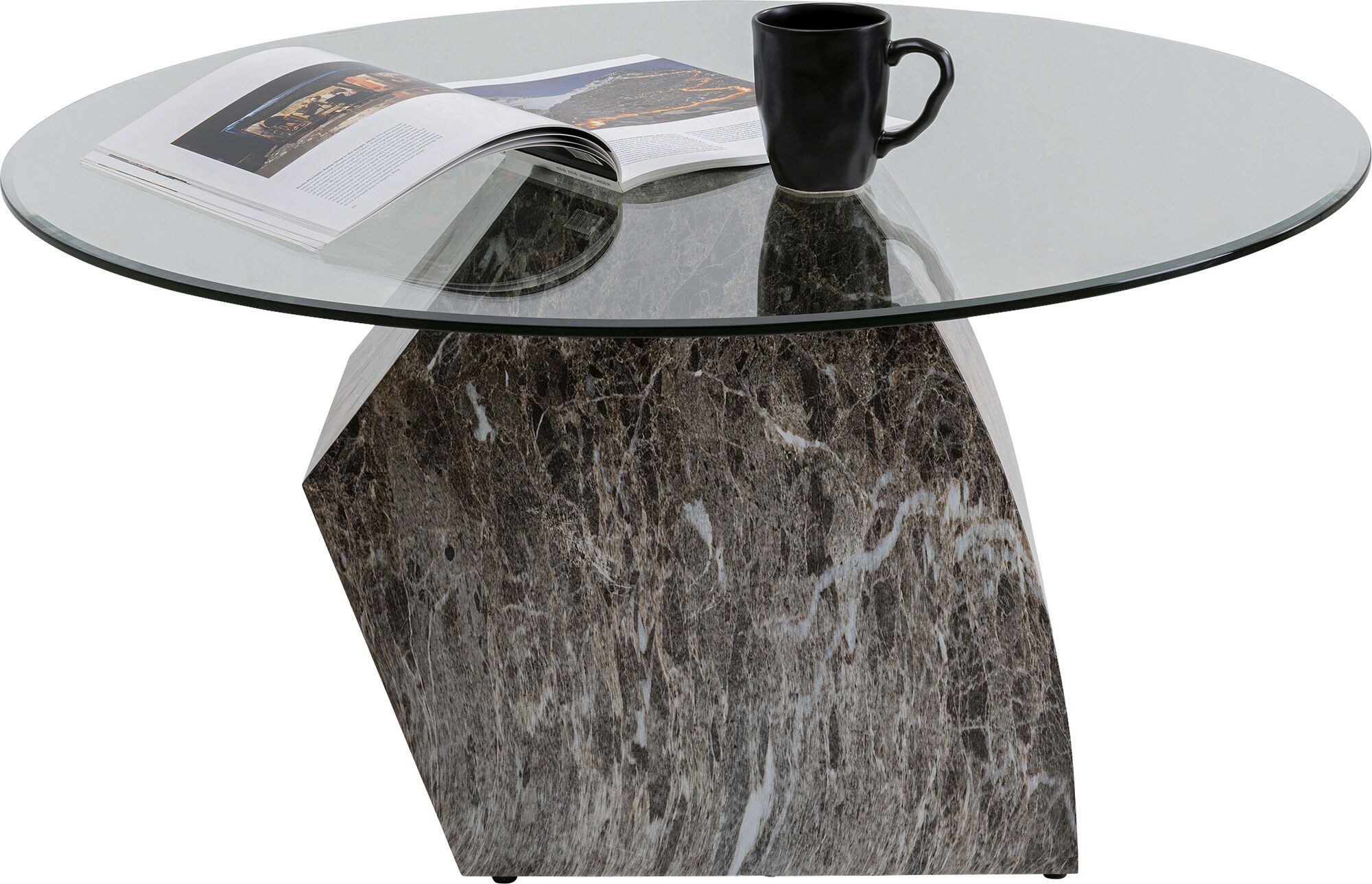 Kare Design Couchtisch Rocky, Ø90cm