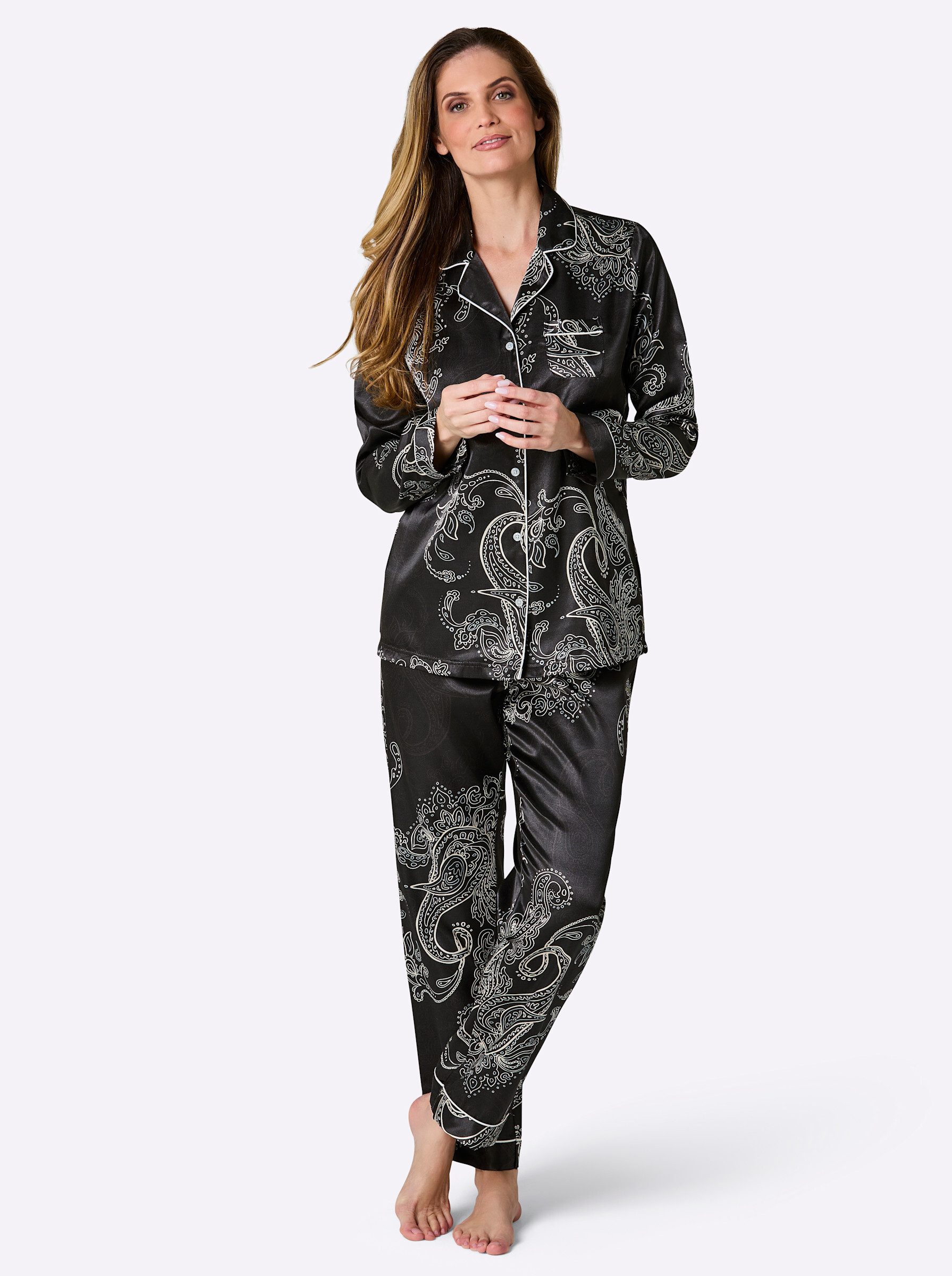 Witt Schlafanzug Pyjama Langarm günstig online kaufen