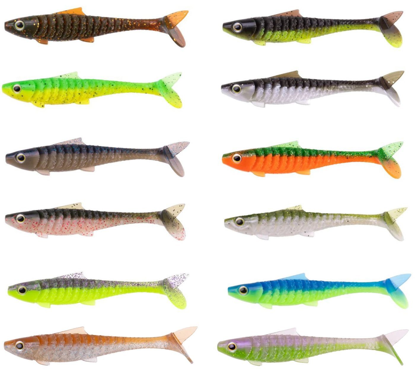Zeck Fishing Kunstköder Zeck Baby Rippler 12cm - 3 Gummifische