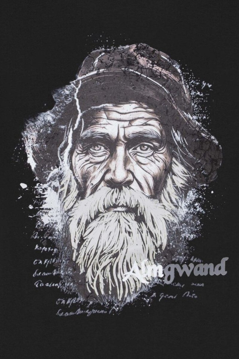 Almgwand Trachtenshirt Trachtenshirt Herren - HAUNSBERGALM - offweiß, schwarz