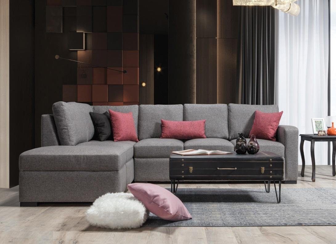 JVmoebel Ecksofa Wohnzimmer Polster Möbel Luxus Ecksofa L-Form Modern Sofa, 1 Teile, Made in Europa
