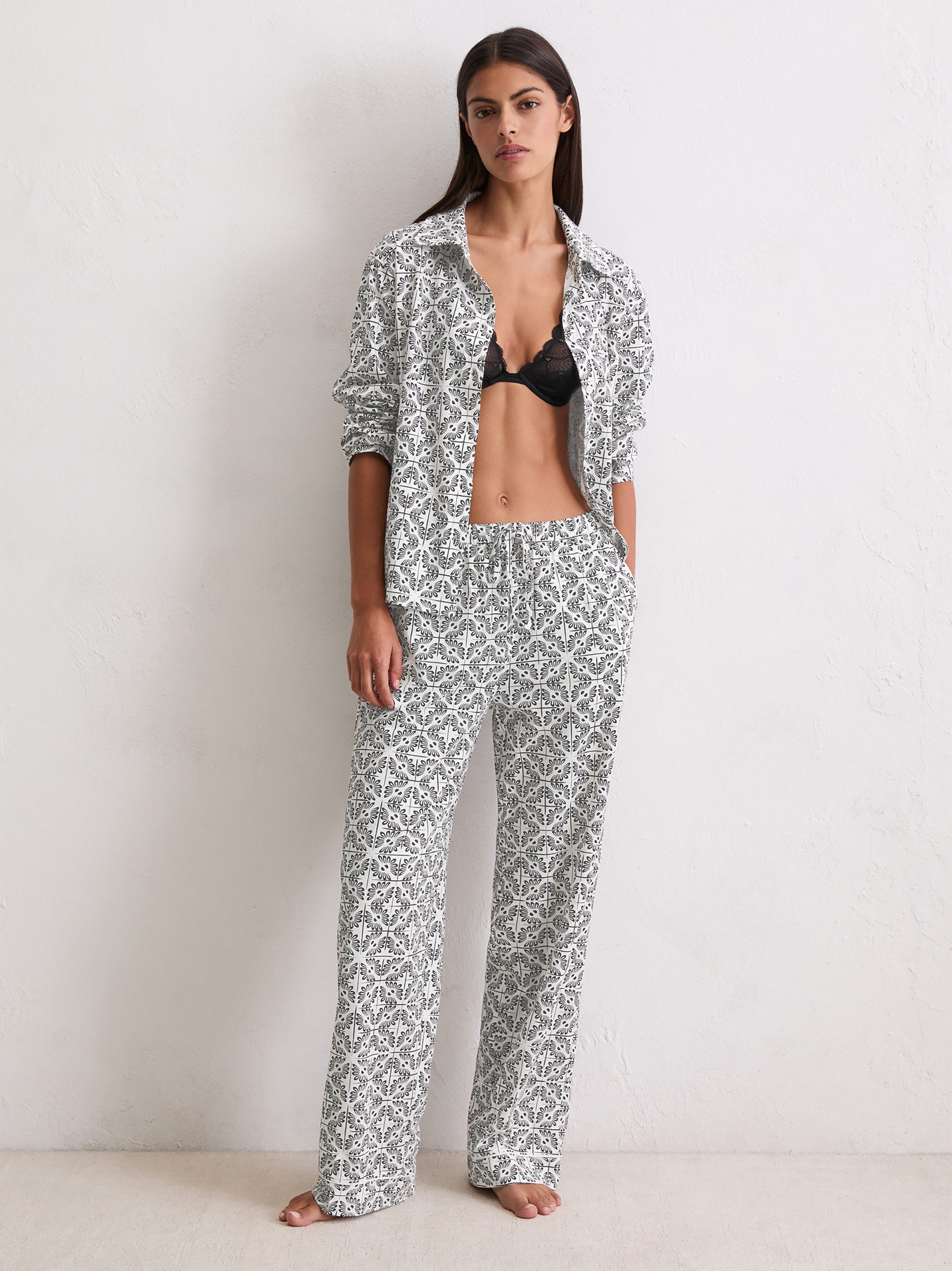 Marc O'Polo Pyjamahose Mix N Match Cotton Jersey schlaf-hose pyjama schlafm günstig online kaufen