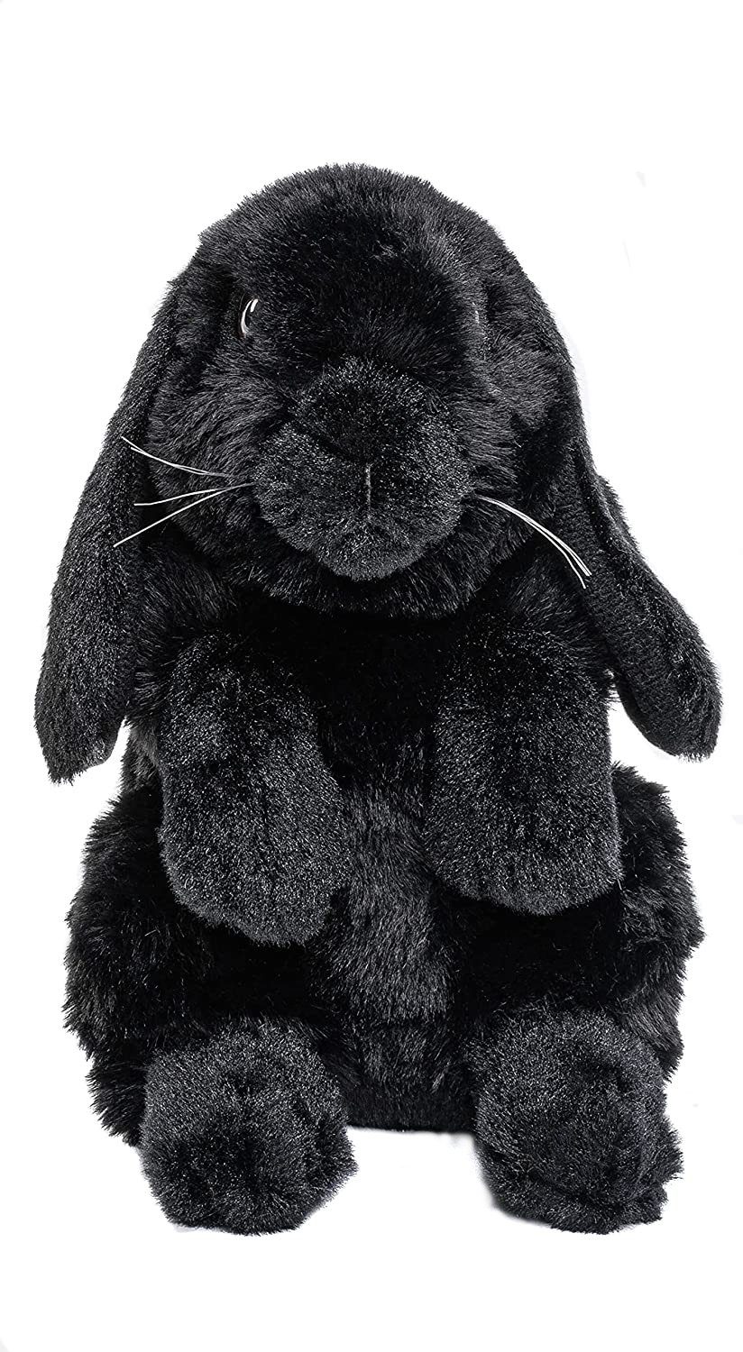 19 schwarz - 100 Kaninchen recyceltes Plüsch-Hase, % Plüschtier, - zu Kuscheltier Füllmaterial Uni-Toys cm Widderkaninchen -