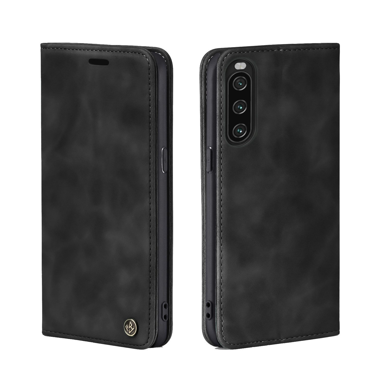 Tec-Expert Handyhülle Tasche Hülle für Sony Xperia 10 V 6.1 Zoll, 6.1 ", Cover Klapphülle Case mit Kartenfach Fliphülle aufstellbar