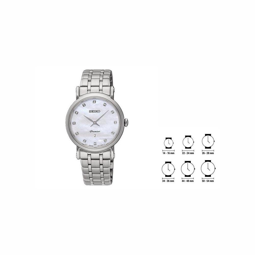 Seiko Quarzuhr Damen-Edelstahl Armbanduhr Uhr Seiko SXB433P1 30,5 mm  Quarzuhr Armband