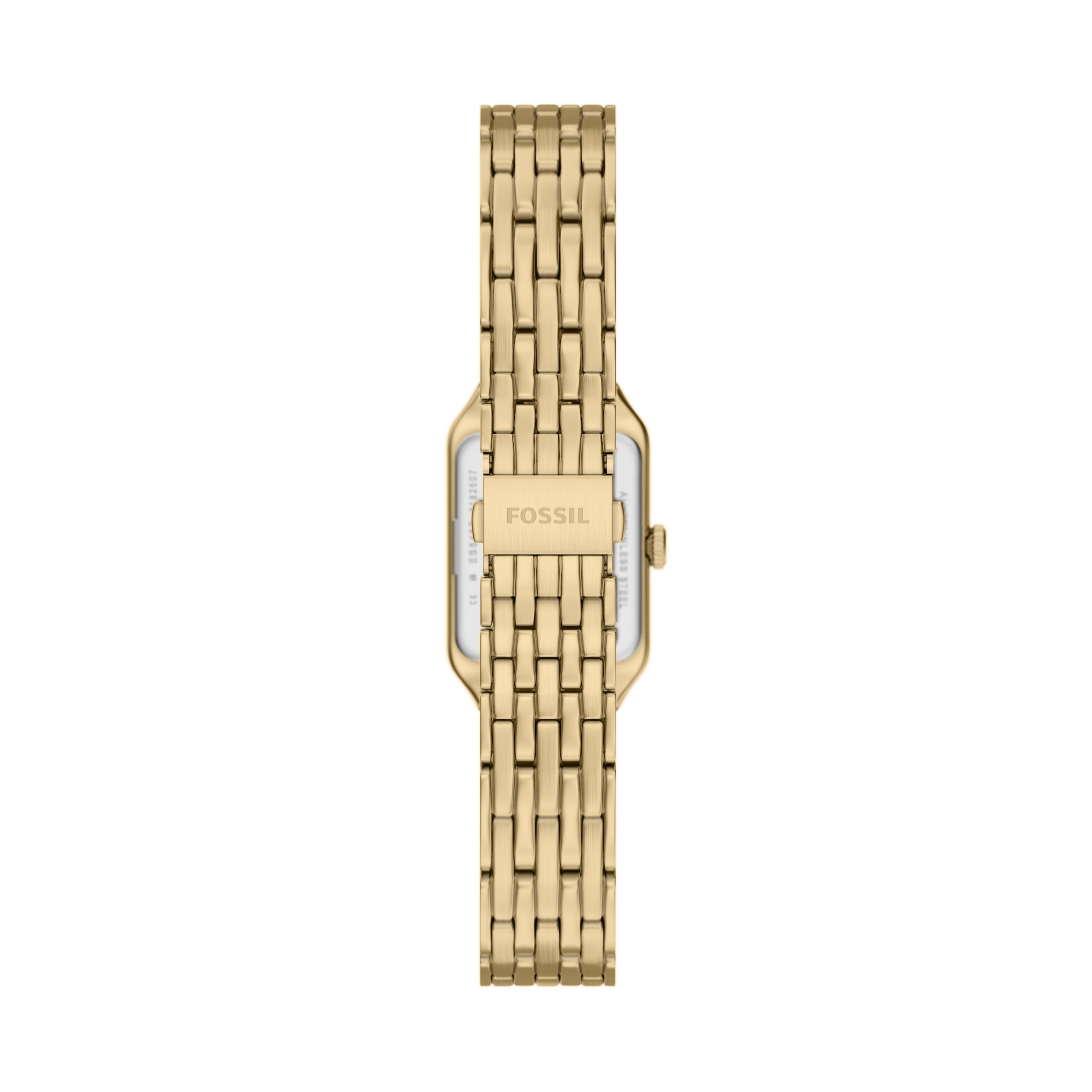 Fossil Quarzuhr Raquel ES5467, Armbanduhr, Damenuhr, Edelstahlarmband, analog