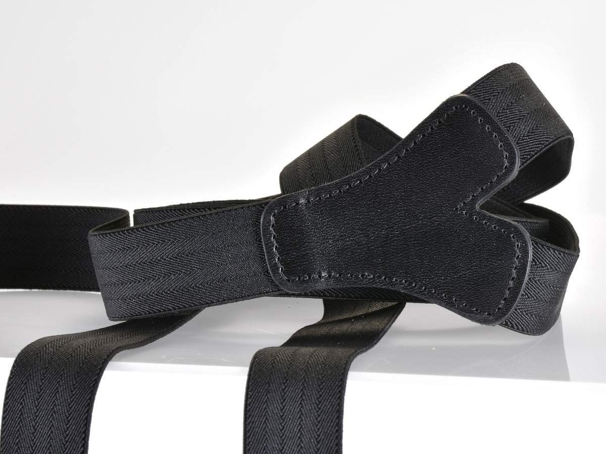 LLOYD Men’s Belts Hosenträger Hosenclips und schwarz Knöpfen, Casuals 25mm Y-Form, Bandbreite Holländer mit