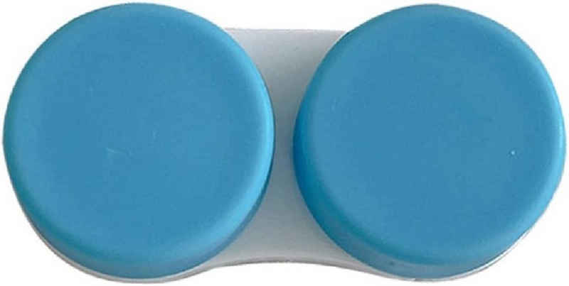 ZmdecQna Футляр для контактних лінз Kontaktlinsenbox Doppelbox Einzelkontaktlinsen Begleitbox R+L Blau