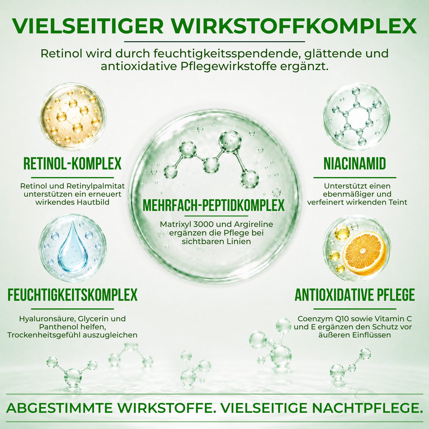 P-Beauty Cosmetic Accessories Gesichtsserum Retinol Serum Anti Falten Anti-Aging Hyaluronsäure Vitamin B5 C E, 2-tlg., Geischtsserum, Hautpflege, Anti-falten, Retinol