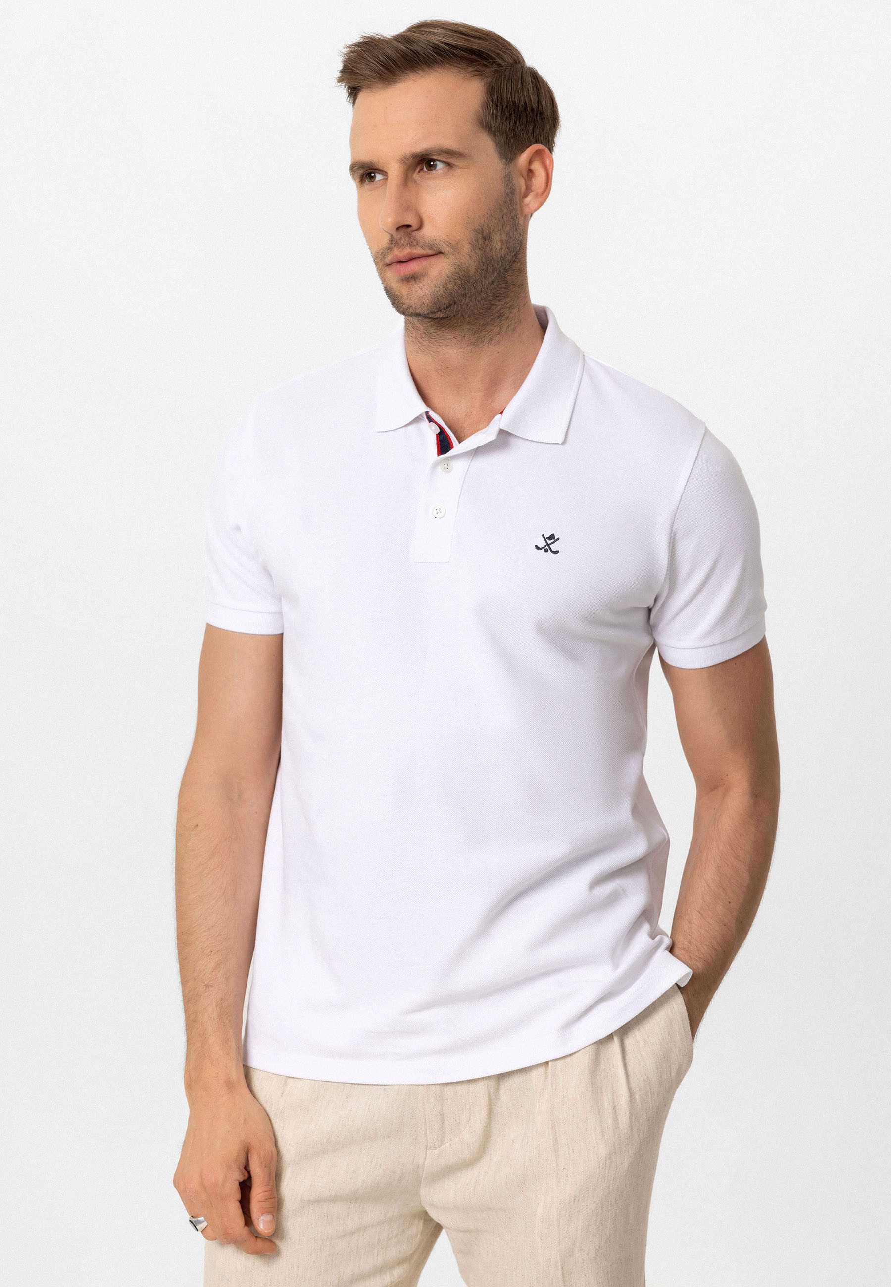 Antioch  T-Shirts & Poloshirts Beau Polo Neck 2 Pack Regular Fit T-Shirt günstig online kaufen