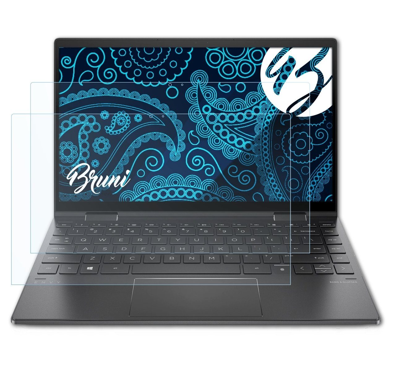 Bruni Schutzfolie für HP Envy x360 13-ay1776ng, (2 Folien), praktisch unsichtbar