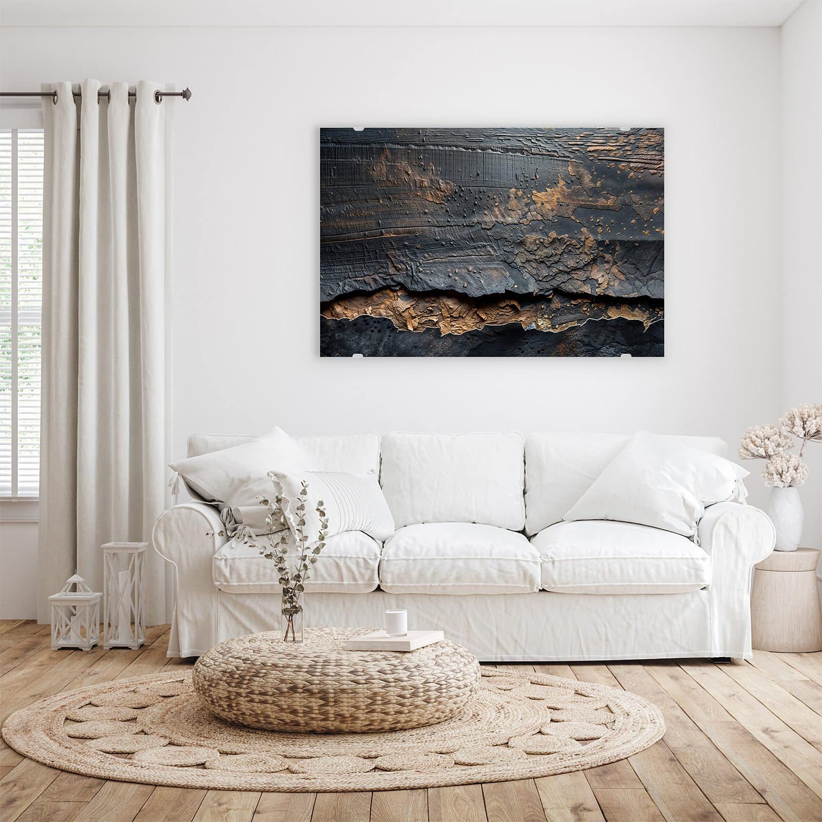 Primedeco Glasbild Wandbild Abstrakte Struktur mit Aufhängung, Texturen (21 günstig online kaufen