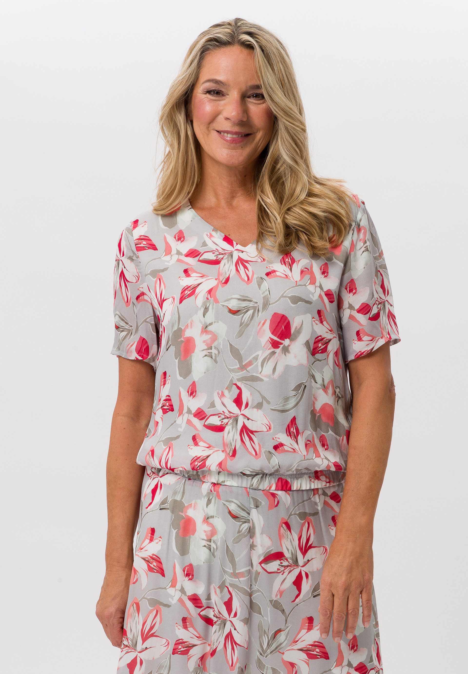 FRANK WALDER Kurzarmshirt mit schmeichelnder Silhouette günstig online kaufen