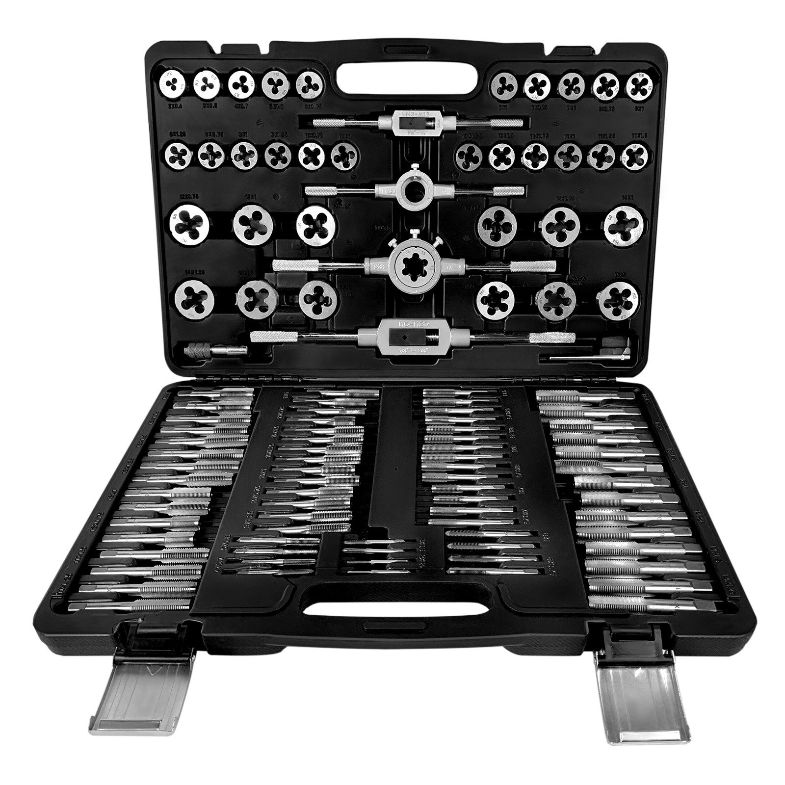 FIVMEN Gewindeschneider Grobgewindeschneider Set Feingewindebohrer Werkzeug-Set, Packung, 110-tlg., inklusive Aufbewahrungsbox