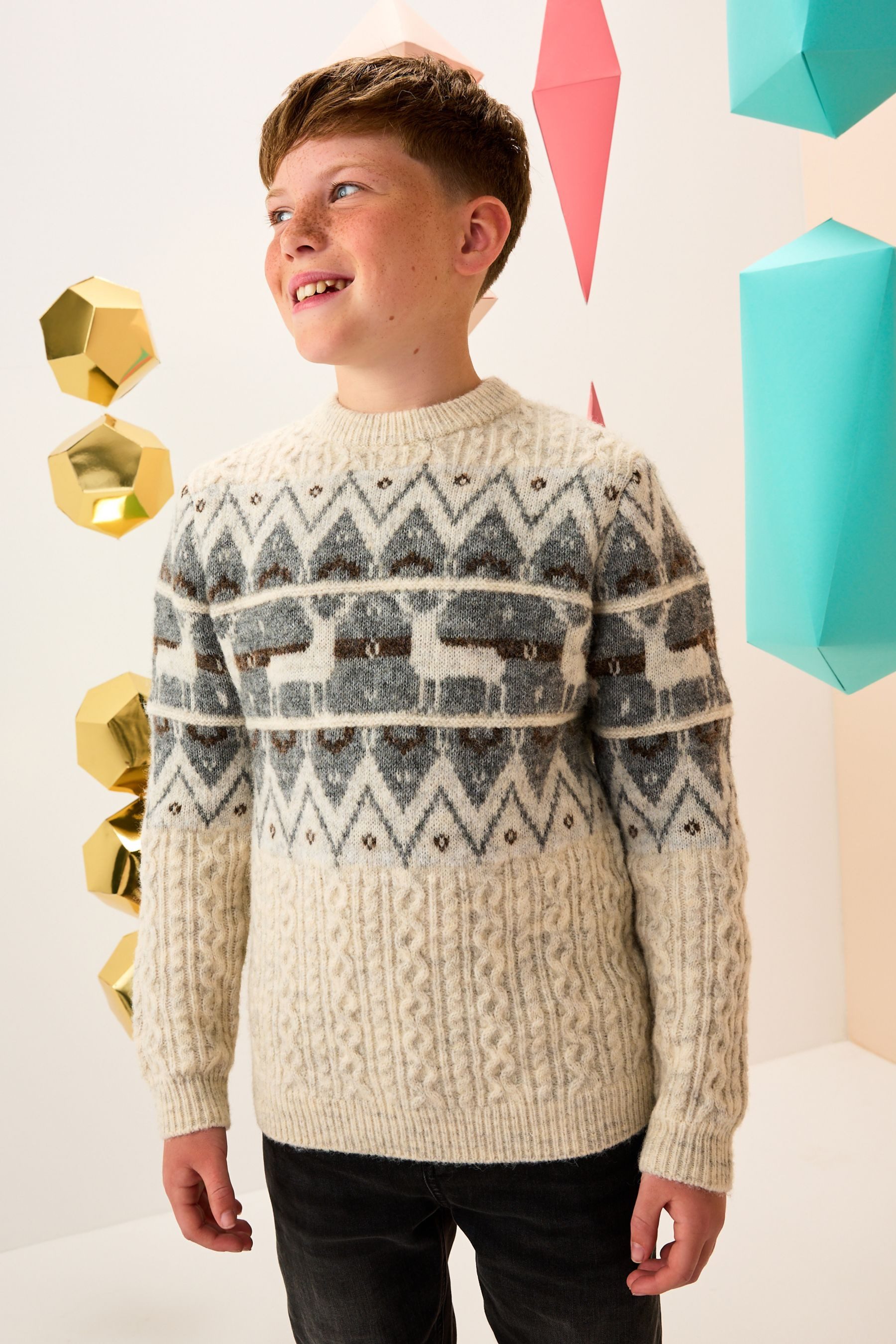 Next Strickpullover Weihnachtspullover (1-tlg)