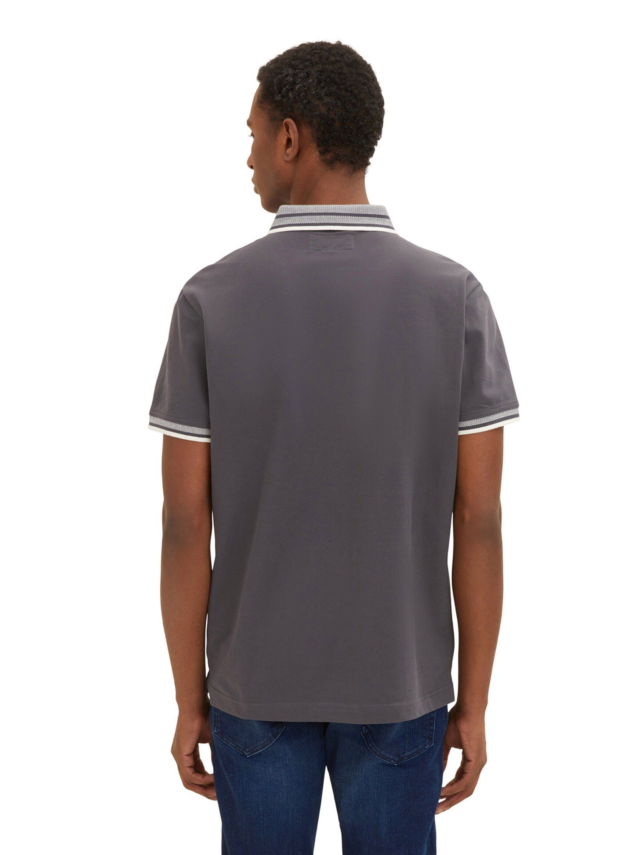 TOM TAILOR T-Shirt (1-tlg) Grey Tarmac