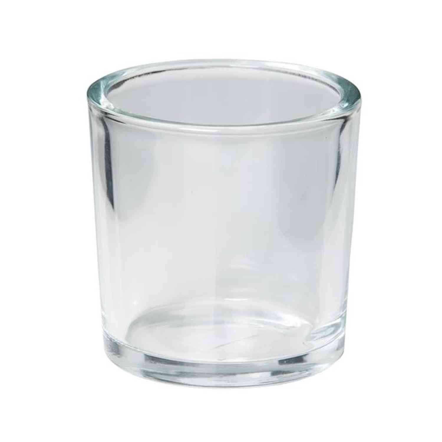 INNA-Glas Blumentopf Kerzenglas Levin, Zylinder - rund, klar, 14cm, Ø 14cm - Kerzenhalter