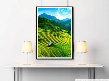 Sinus Art Poster Landschaftsfotografie 60x90cm Poster Malerische Pflanzenterrassen