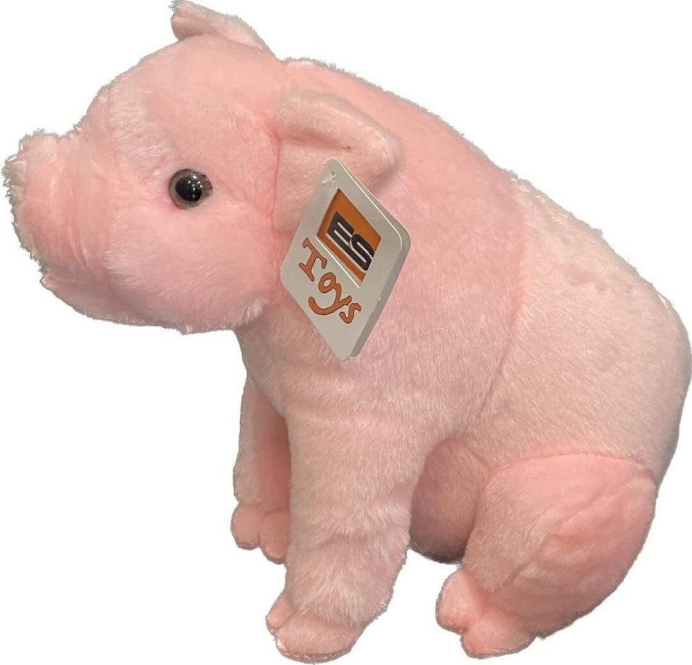 Euro Souvenirs Kuscheltier Schwein, Glücksschweinchen, Glücksbringer, Ferkel ca. 31cm (1-St), Stofftier, Schmusetier, Kuscheltier, Ideal als Geschenk