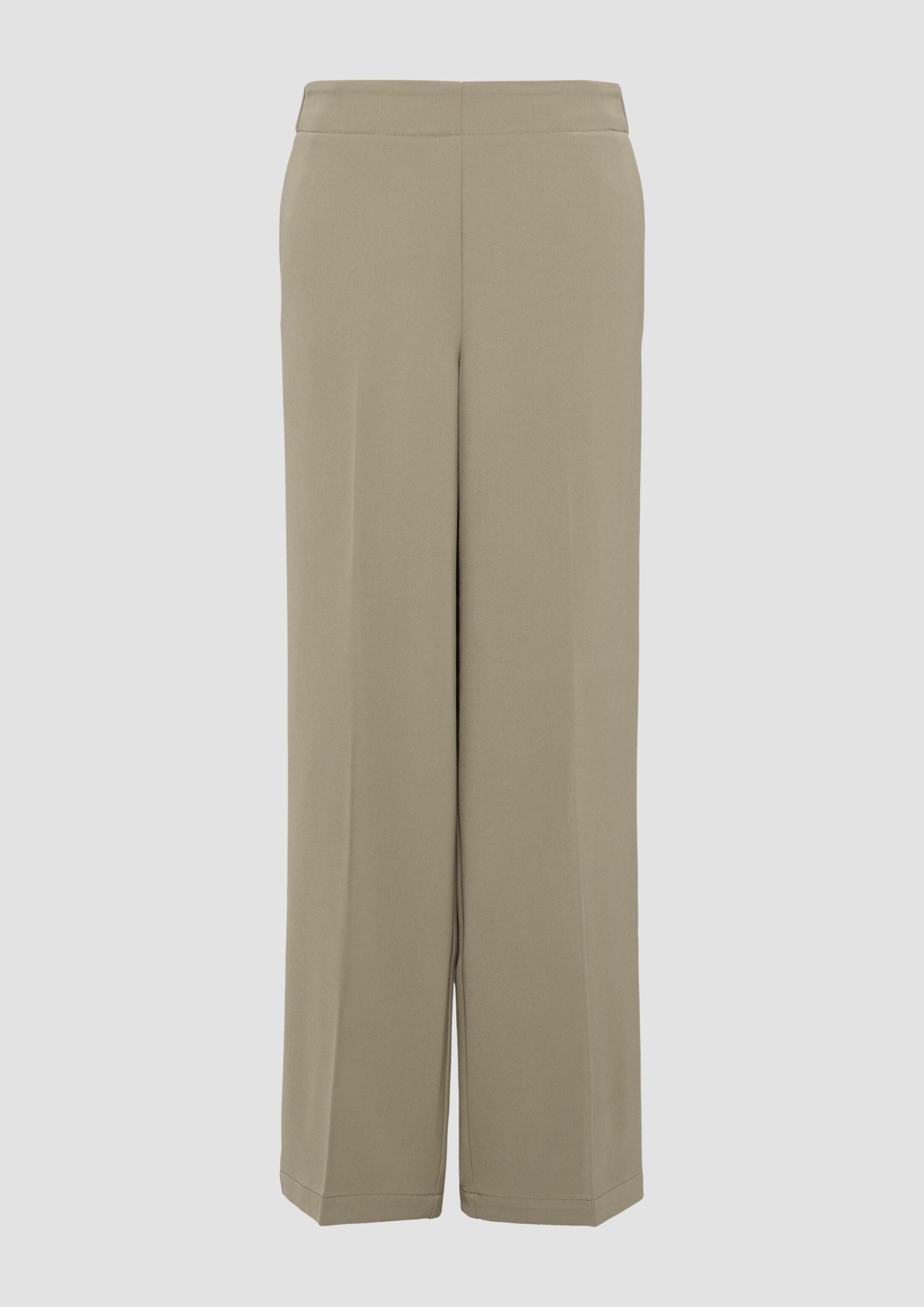 s.Oliver Chinos Hose Wide-Leg-Hose mit elastischem Bund