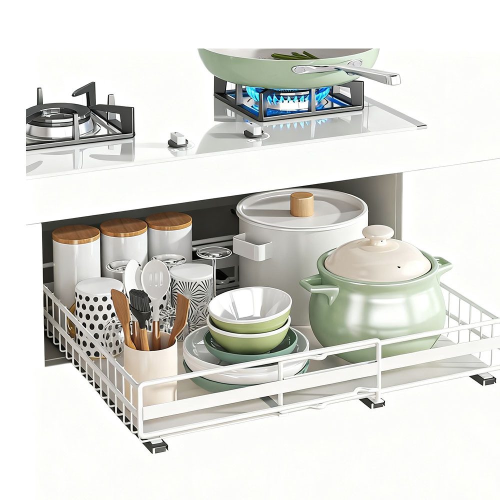 GarveeMore Schubkasteneinsatz Ausziehen Schrank Organisator Küche Aufbewahr günstig online kaufen