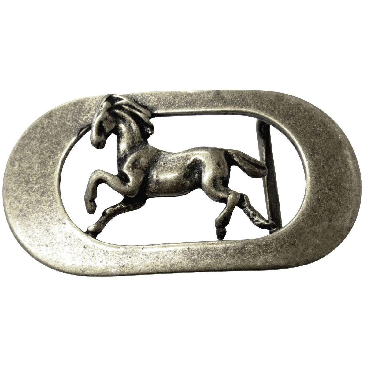 Gürtelschnalle Pferd 3,0 cm - Wechselschließe Gürtelschließe 30mm - Für Gürtel bis zu