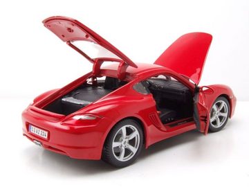 Maisto® Modellauto Porsche Cayman S rot Modellauto 1:18 Maisto, Maßstab 1:18