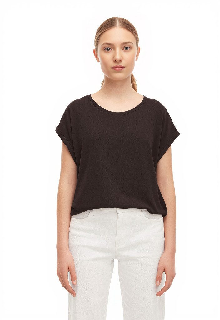 Vero Moda Rundhalsshirt VMAVA PLAIN SS TOP GAJRS NOOS günstig online kaufen