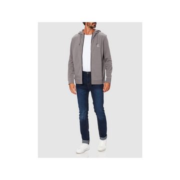 HUGO Sweatjacke grau regular (1-tlg)