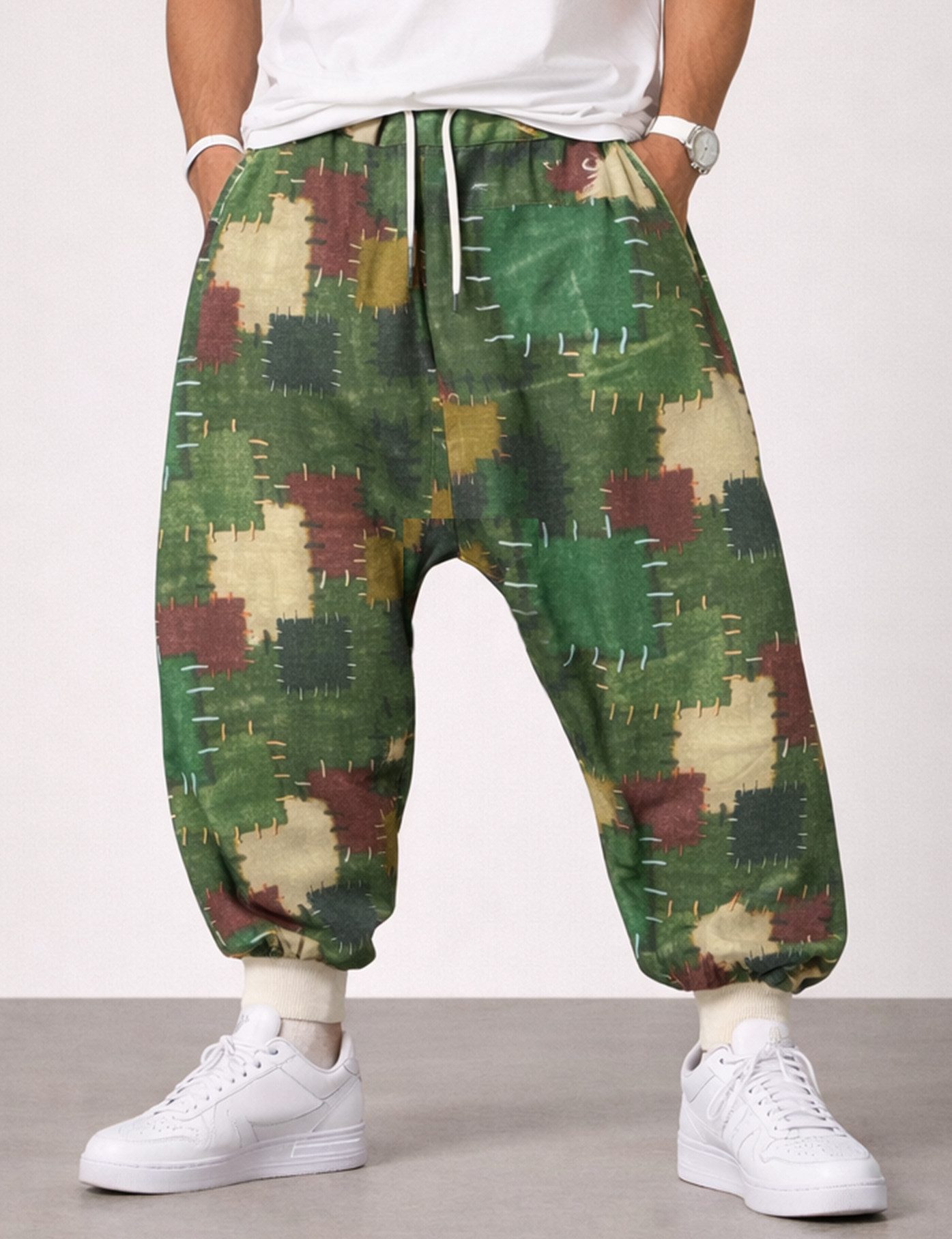 Mosranic Jogginghose Herren Baggy Yoga Hose "PATCH" Trainingshose Fitness G günstig online kaufen