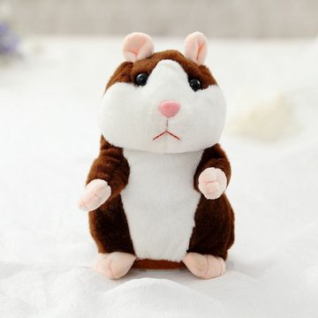Retoo Minipuppe Sprechender Hamster Talking Kuscheltier Plüschtier Kinder Spielzeug (Dieser Hamster spricht, Spötter, Plüschtier, Tolles Geschenk)