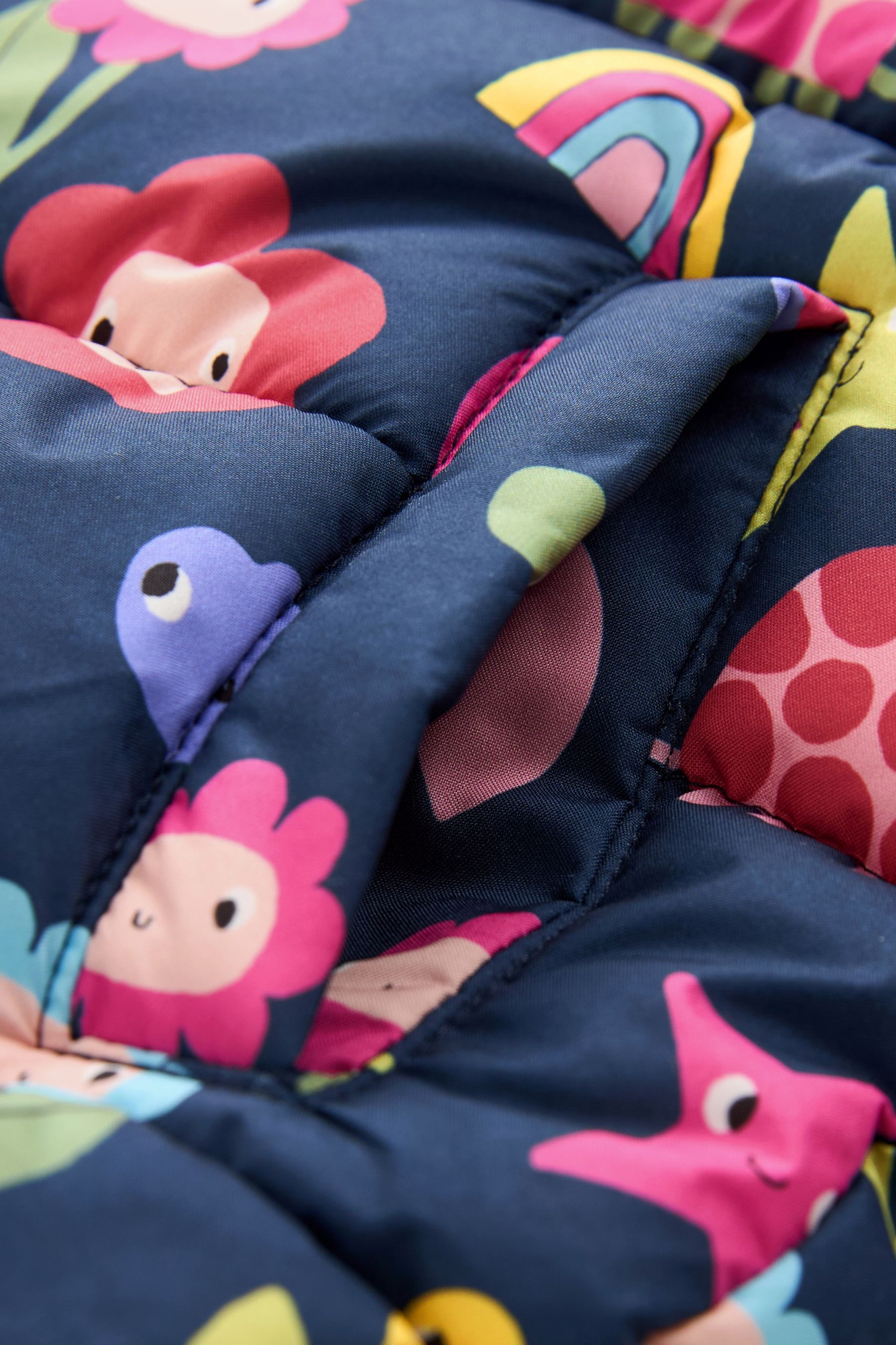 Next Steppmantel Wasserabweisender Kapuzenmantel mit Fleecefutter (1-tlg)