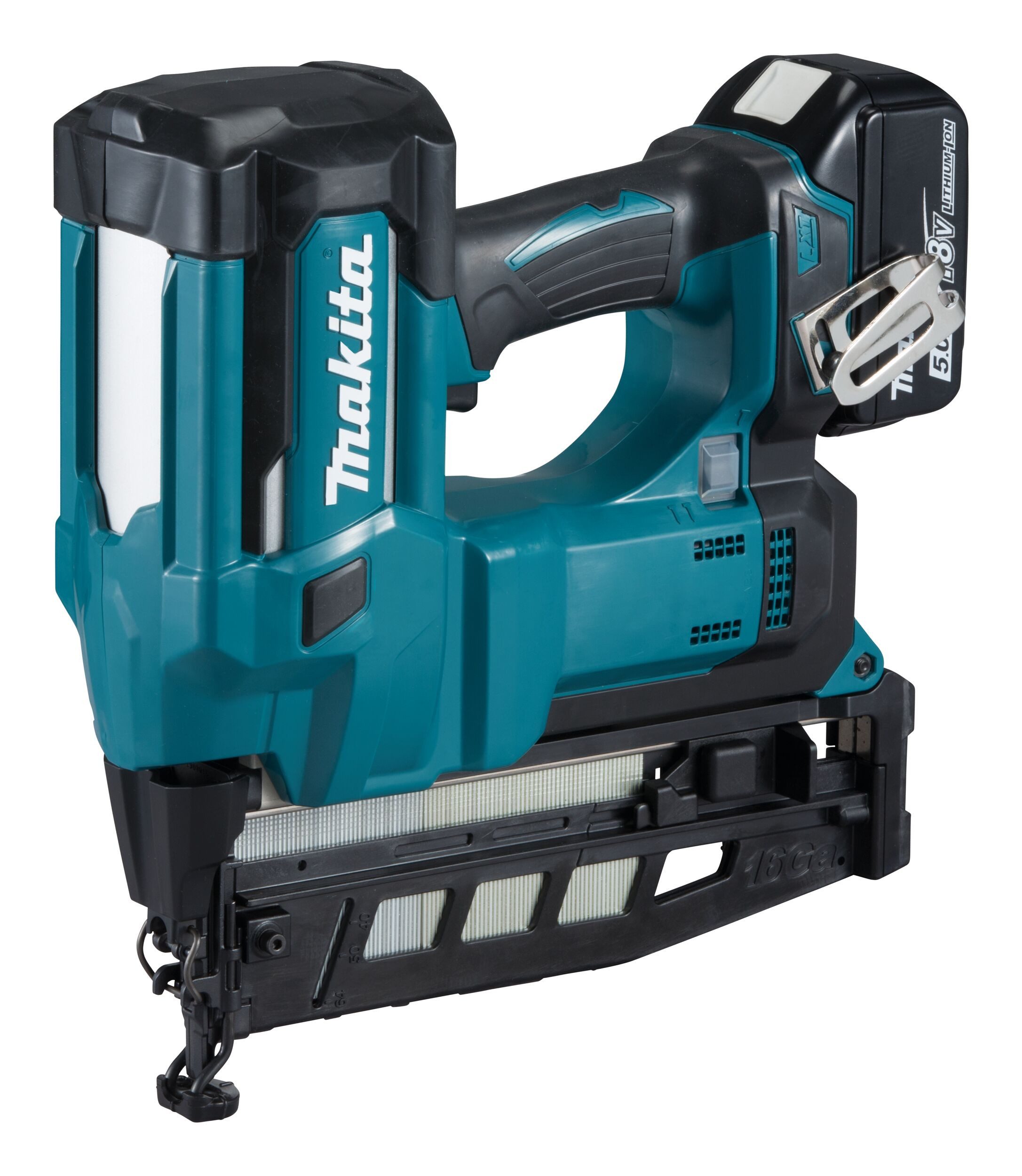 Makita Akku-Stauchkopfnagler, 18 in V, 18V, DBN600RTJ, 25-64 mm, 2 x 5 Ah Li-Ion in MAKPAC 4