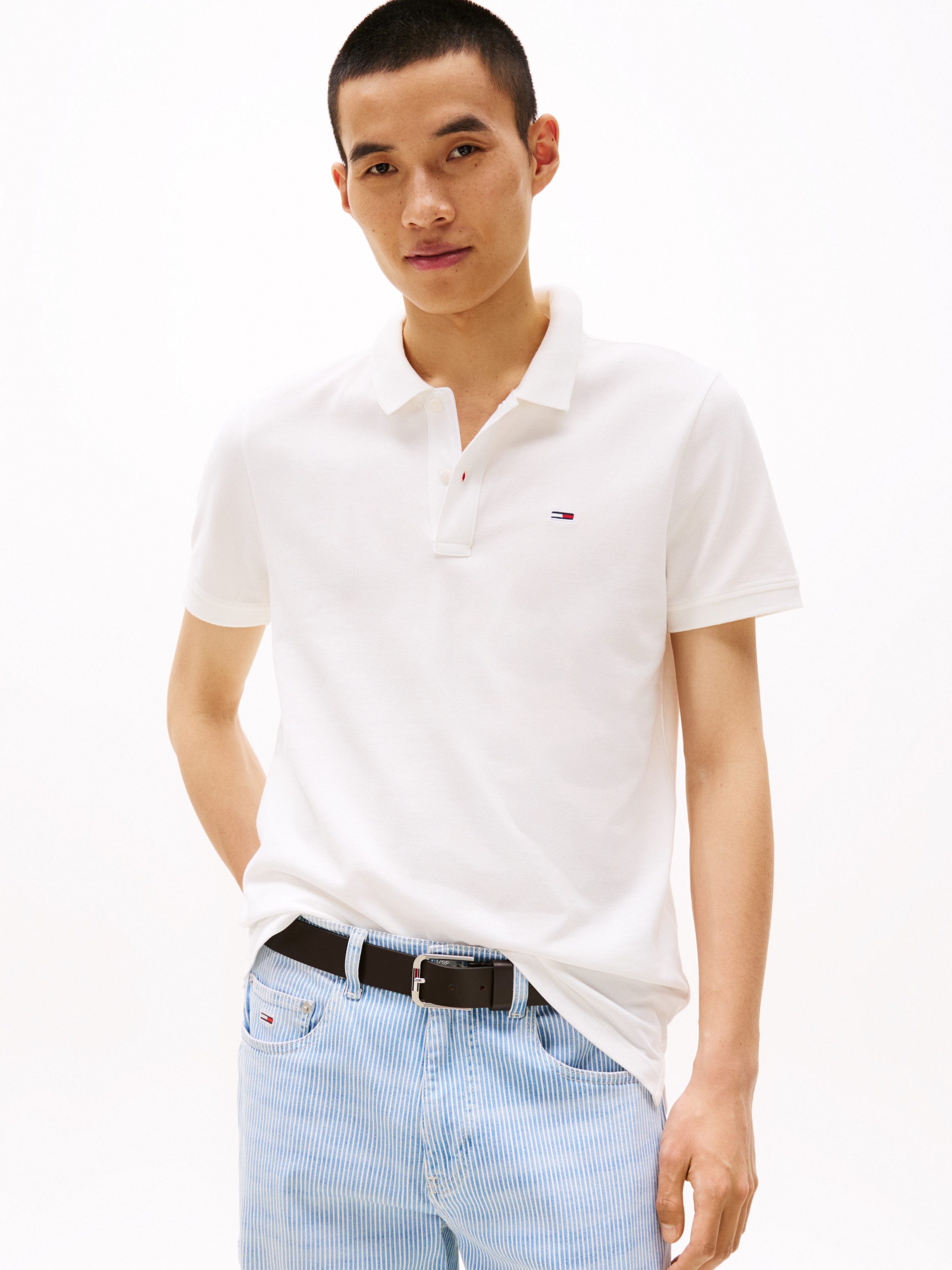 Tommy Jeans Poloshirt TJM SLIM PLACKET POLO EXT günstig online kaufen