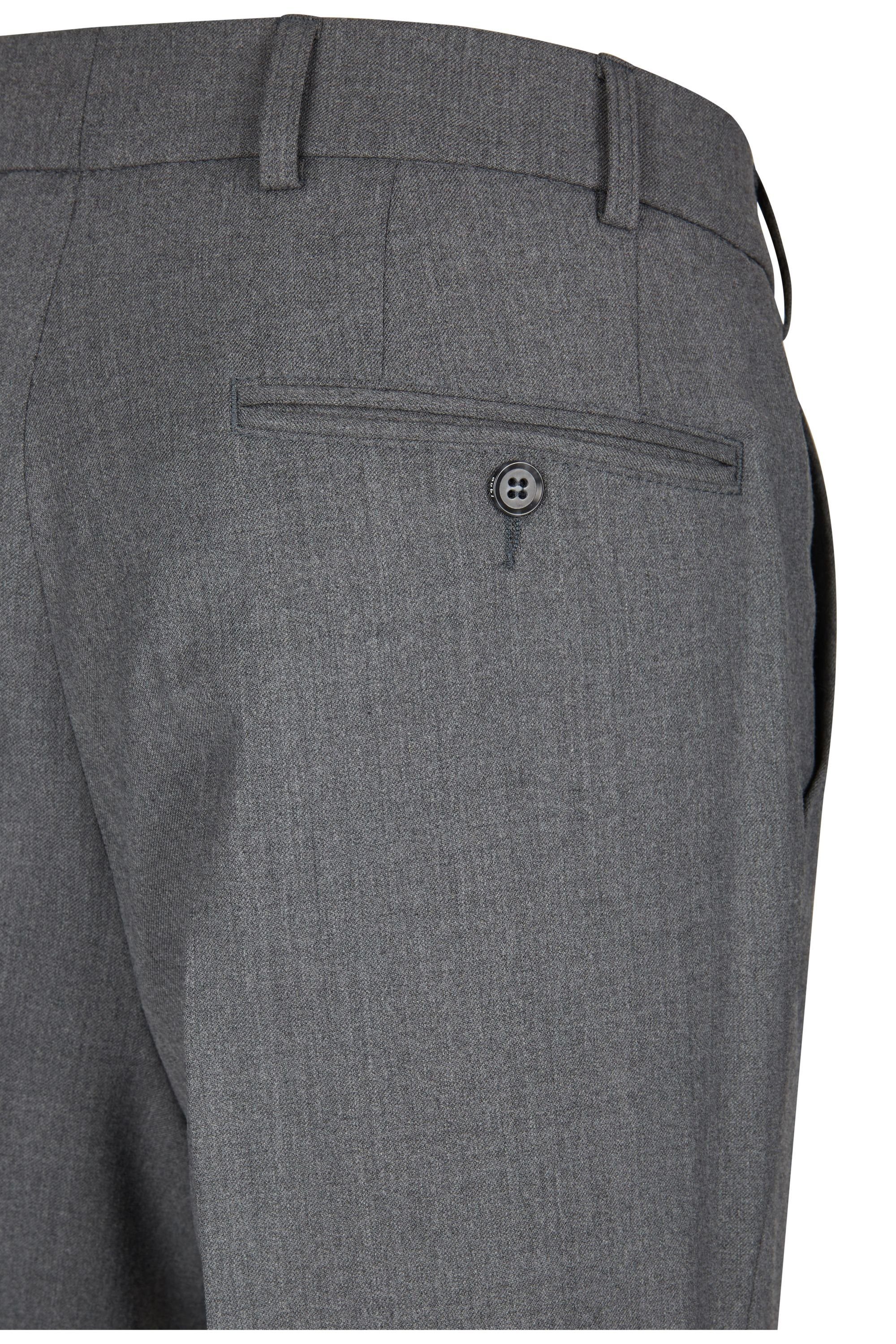 Stoffhose Herren Front (54) aubi Fit Businesshose Anzughose Modell Perfect 26 Flat grau aubi:
